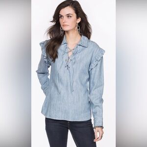 Double D Ranch Homesick Blues Top XS